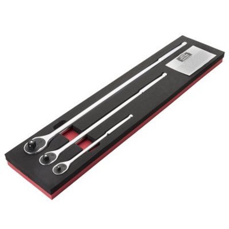 Ezred RATCHET Xtra Long CHROME Grip Hndl 3pc S EZMR482XLC